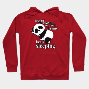 Never Give Up On Your Dreams, Keep sleeping Hoodie